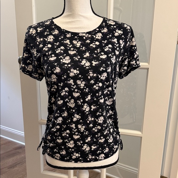 PINK Victoria's Secret Tops - VS pink Floral Black and White Floral Women's Top, Size Small